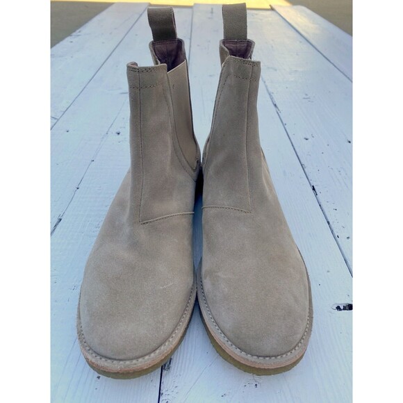 Civil Regime Beige Suede Leather Chelsea Boots Mens Sz 8 Womens 9.5 main image 5